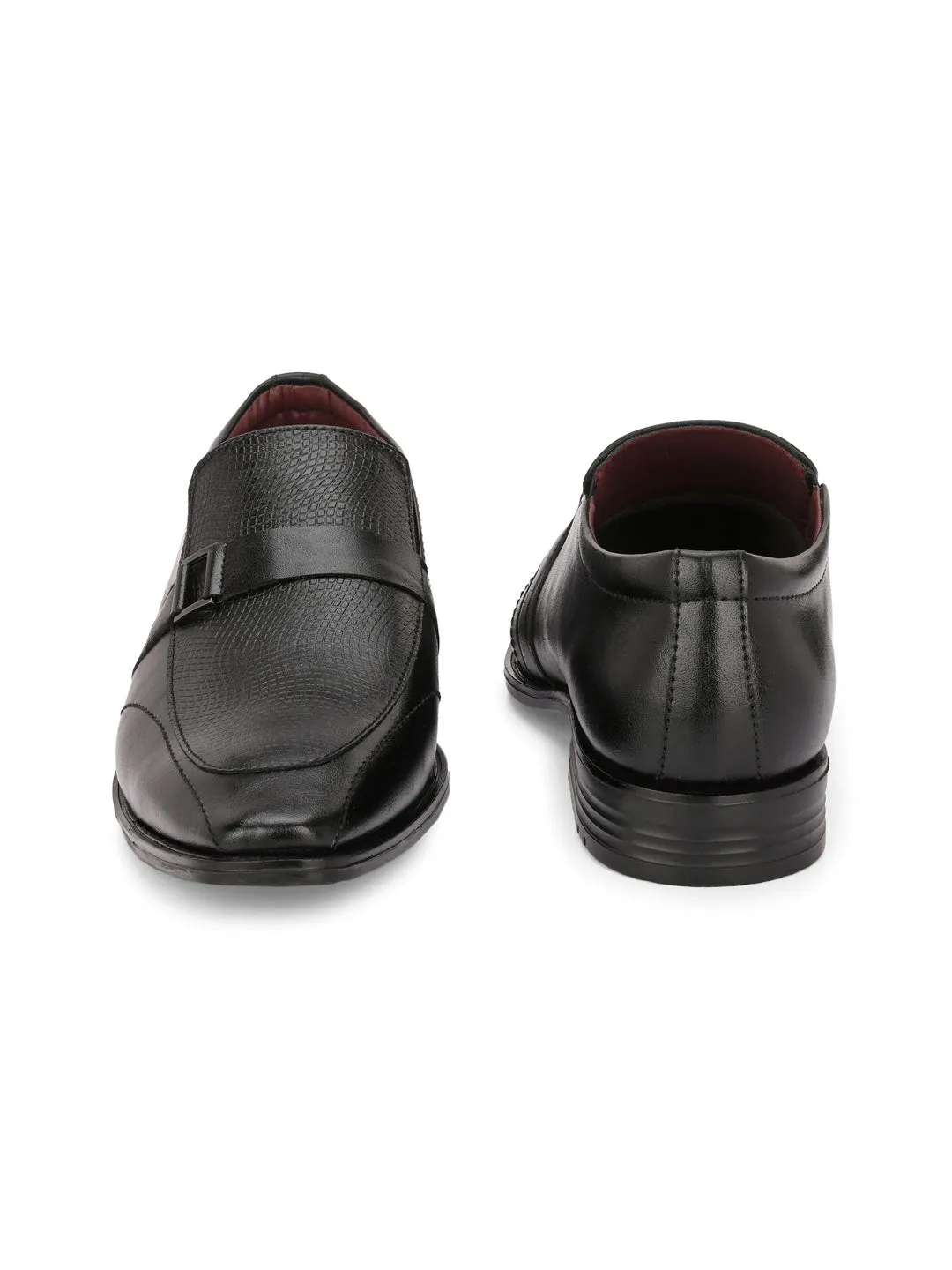 Alberto Torresi Synthetic Black Slip On Formal Shoes