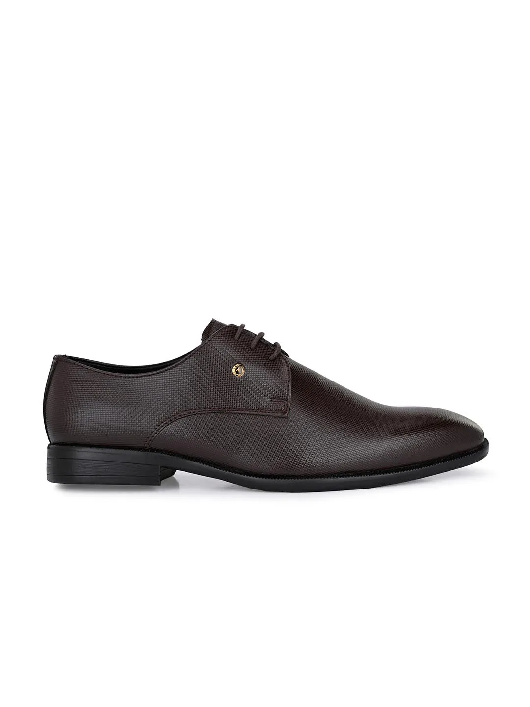 Alberto Torresi Synthetic Tan Laceup Formal Shoes for Men