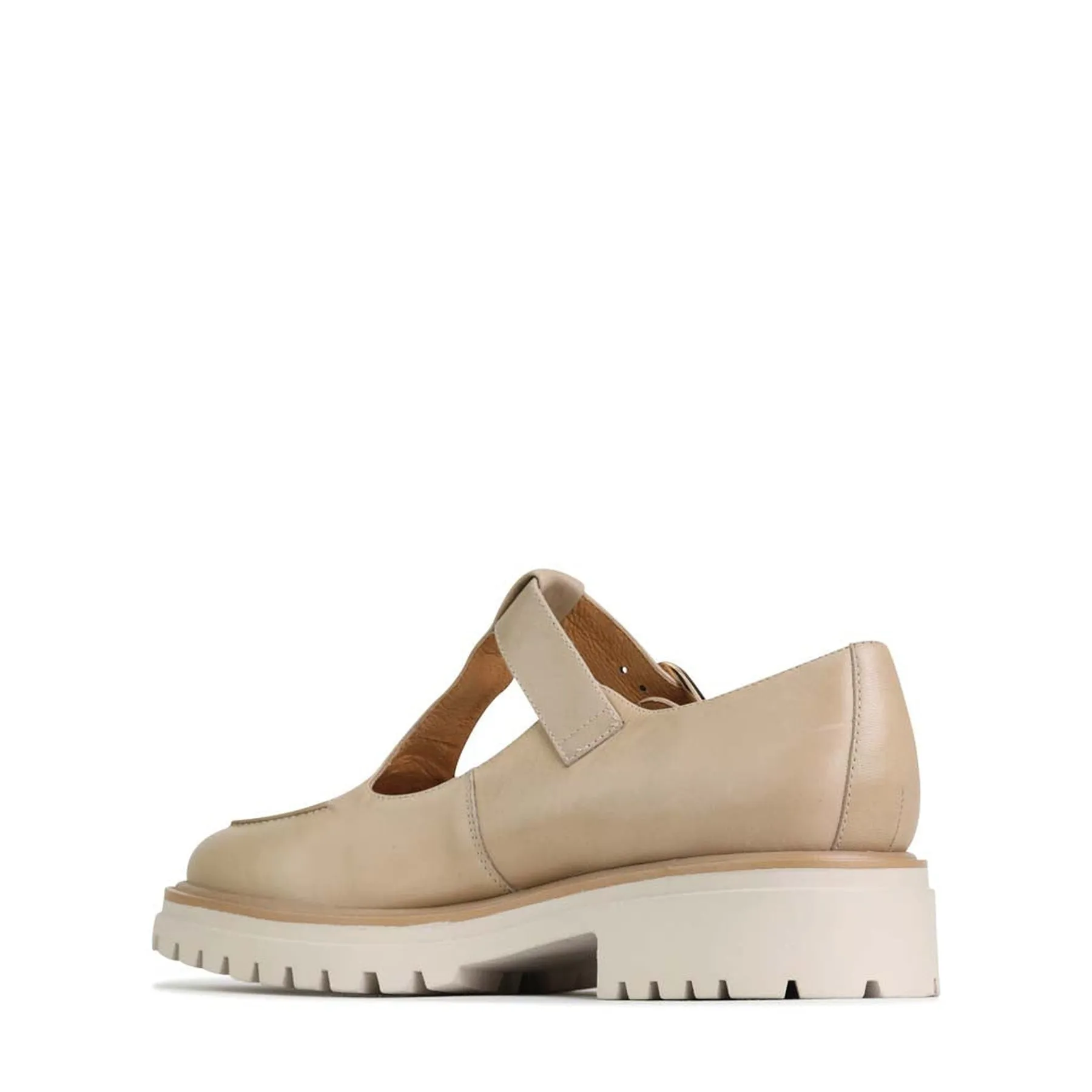 ANJA LEATHER T-BAR LOAFERS