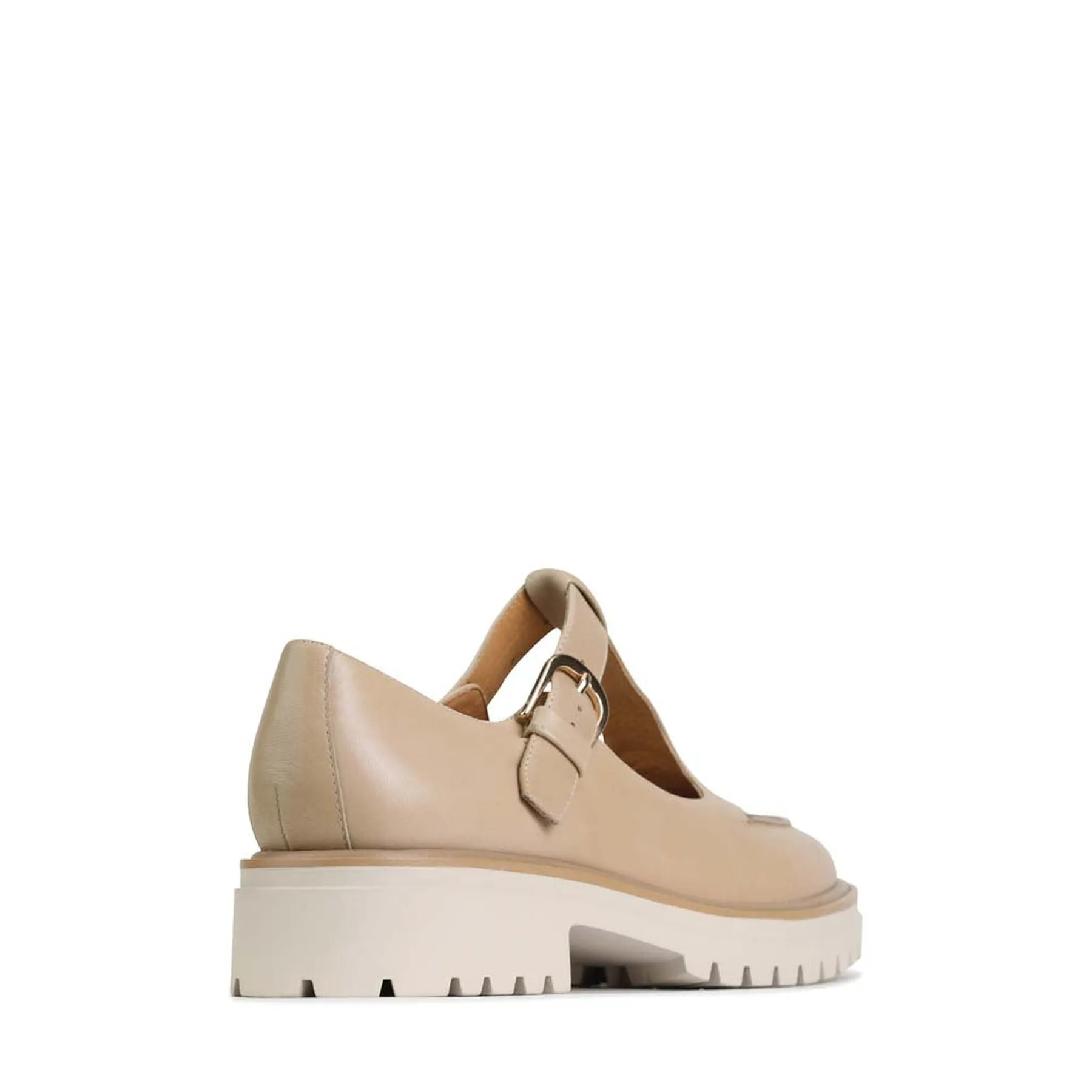 ANJA LEATHER T-BAR LOAFERS