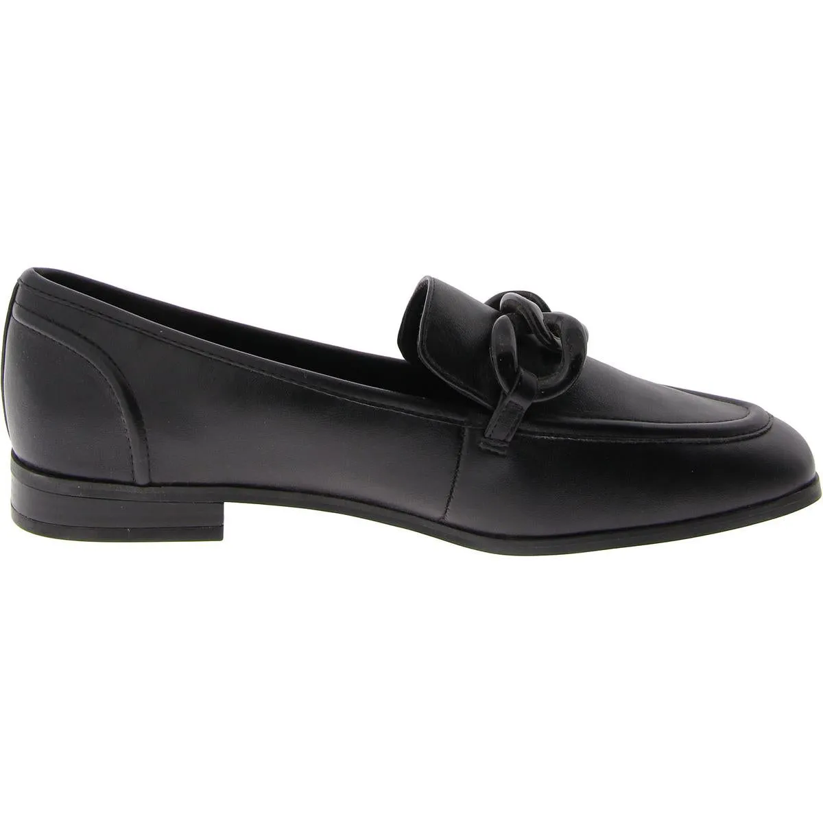 Anne Klein Womens Braxton Faux Leather Flat Loafers