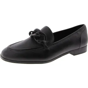 Anne Klein Womens Braxton Faux Leather Flat Loafers