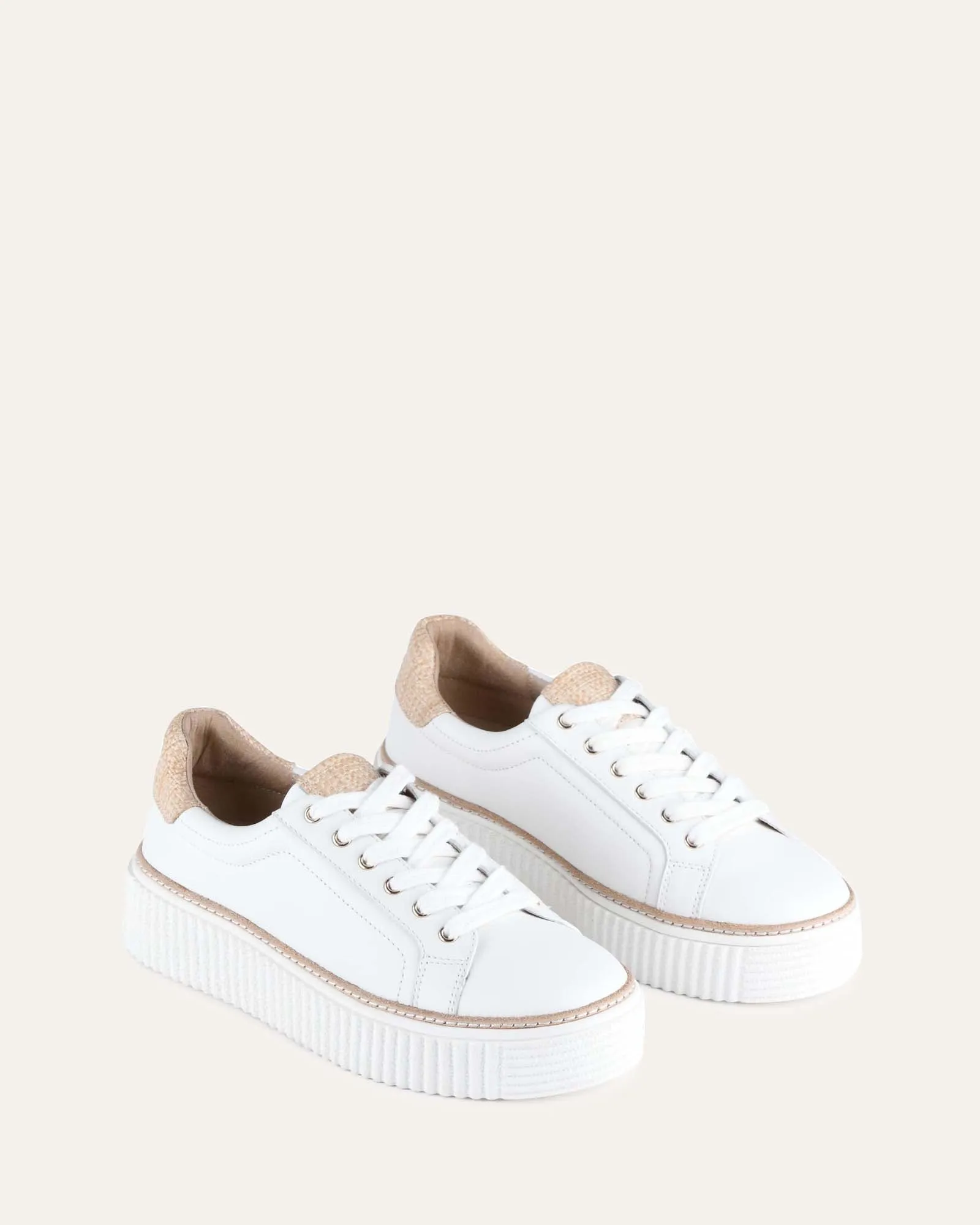 ARIANNA SNEAKERS WHITE RAFFIA