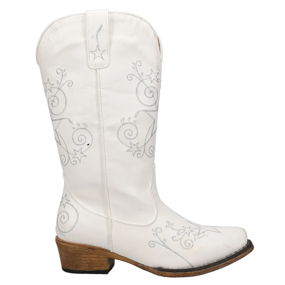 Aster Embroidered Snip Toe Cowboy Boots