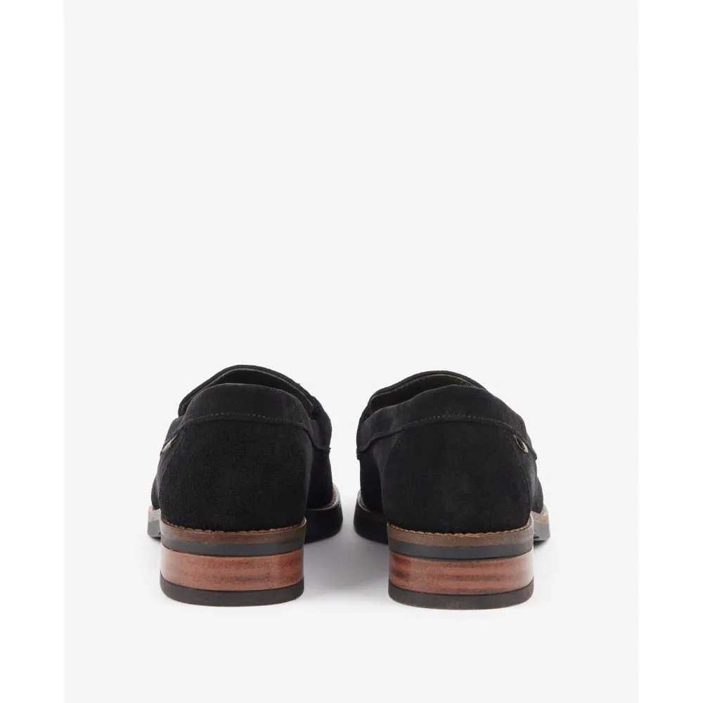 Barbour Chatsworth Ladies Loafers - Black Suede