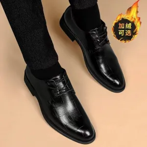 Black Men Suit Shoes Party Men's Dress Shoes 2022 Italian Leather Zapatos Hombre Formal Shoes