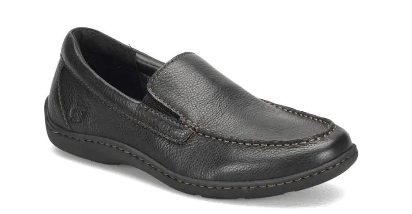 Born Men's Brompton II Black Slip On Loafers BM0010703-BLK