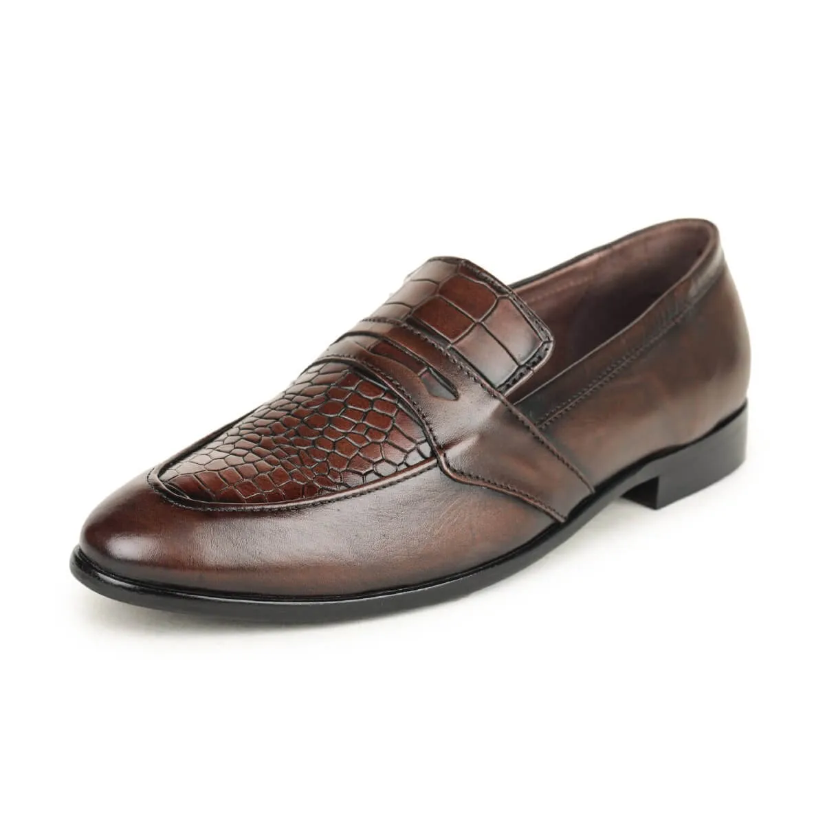 Britmen BL-88 Textured Sleek Slip on Formal Shoes