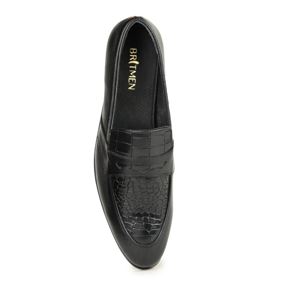 Britmen BL-88 Textured Sleek Slip on Formal Shoes