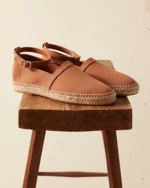 Canvas Slip-On Espadrilles - Brown