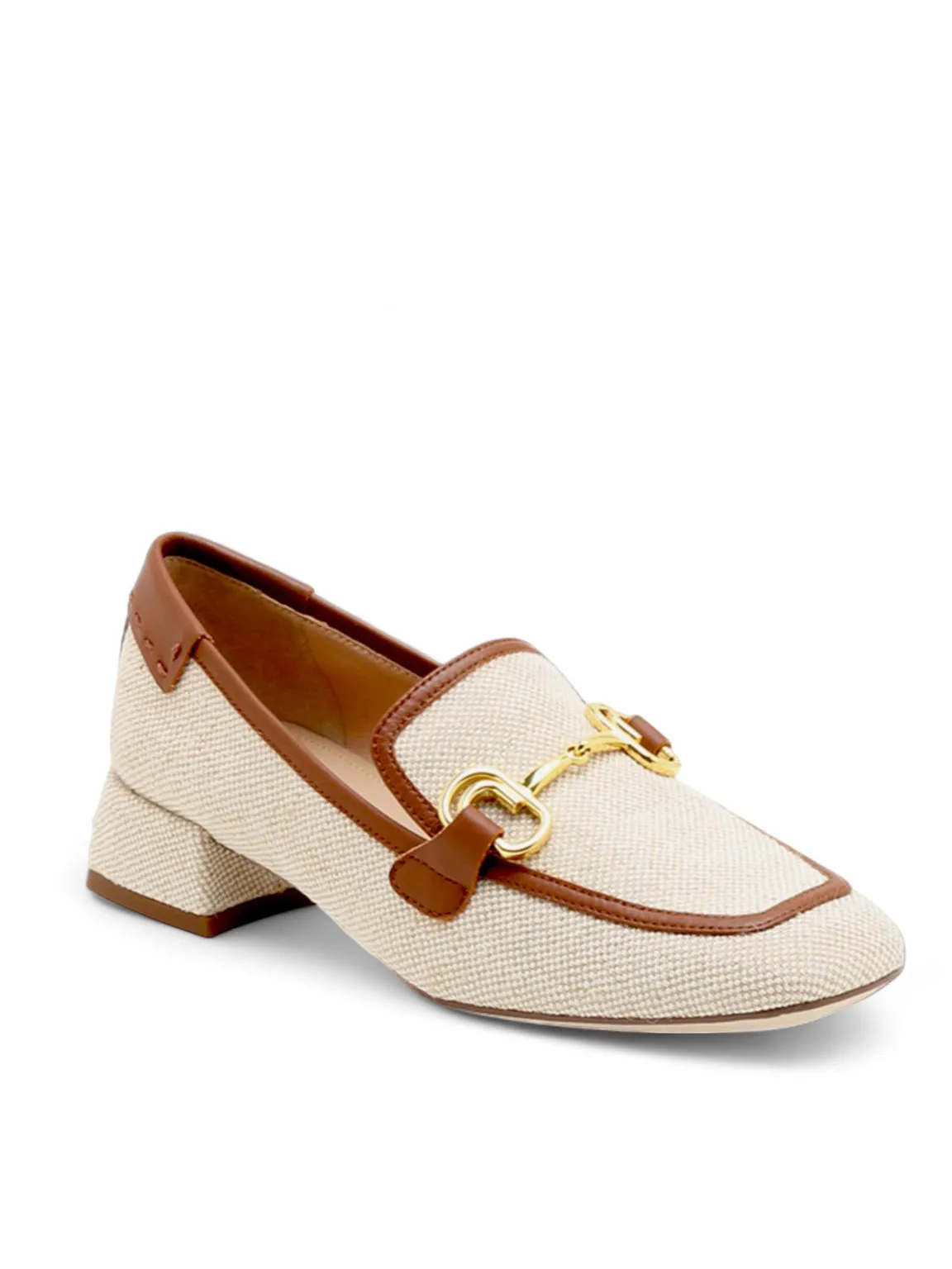 Canvas Tone Horsebit Loafers