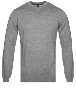 Cashfeel Crewneck Sweater Mid Grey Melange