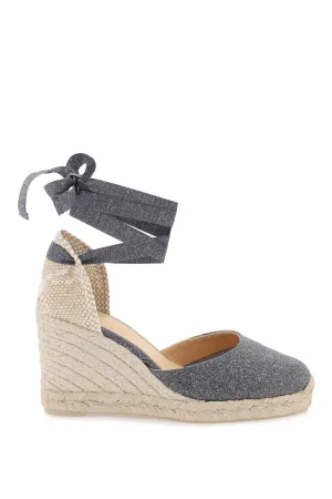 Castaner lurex carina wedge espadrilles