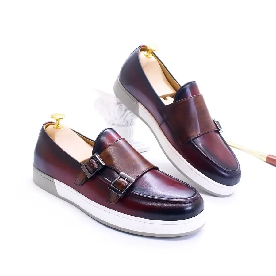 ChicLeather Slip-Ons: Classy Cow Leather Casual Shoes