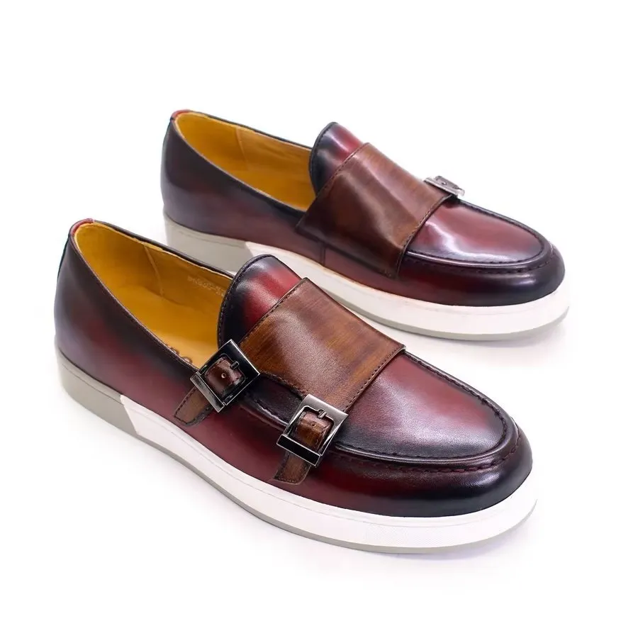 ChicLeather Slip-Ons: Classy Cow Leather Casual Shoes