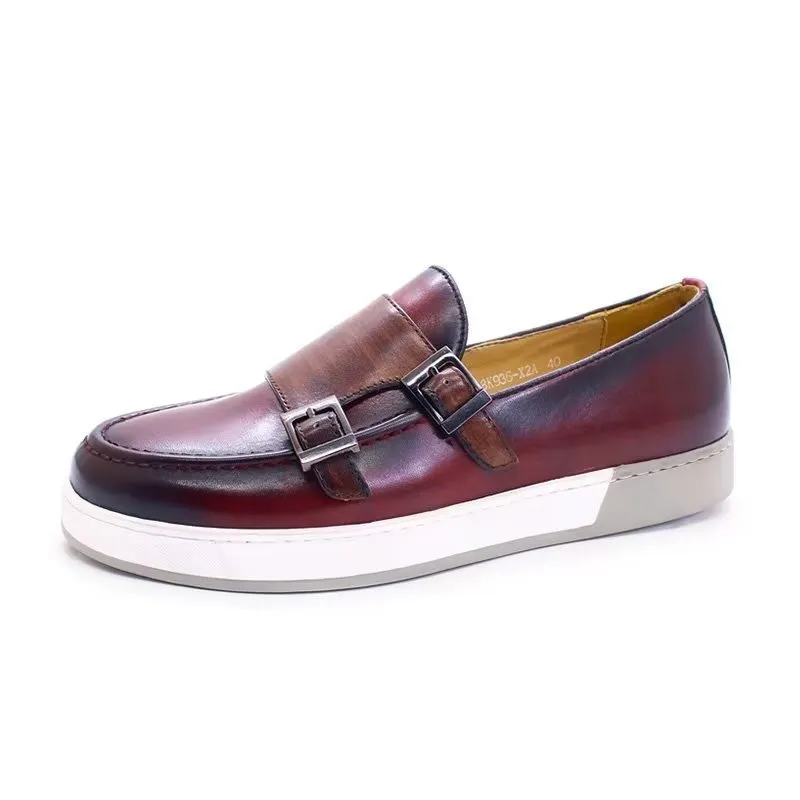 ChicLeather Slip-Ons: Classy Cow Leather Casual Shoes