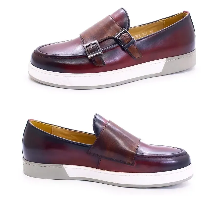 ChicLeather Slip-Ons: Classy Cow Leather Casual Shoes