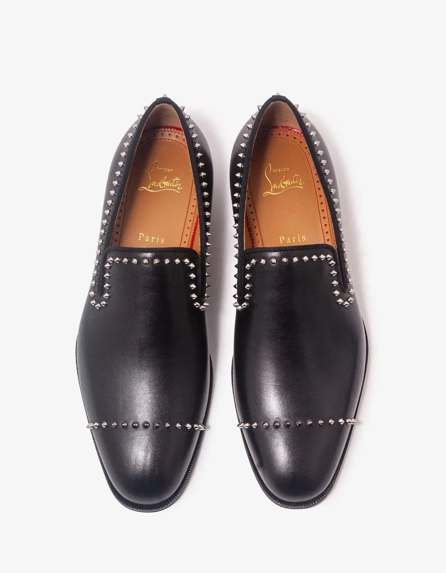 Christian Louboutin Dandy Cloo Flat Black Loafers -