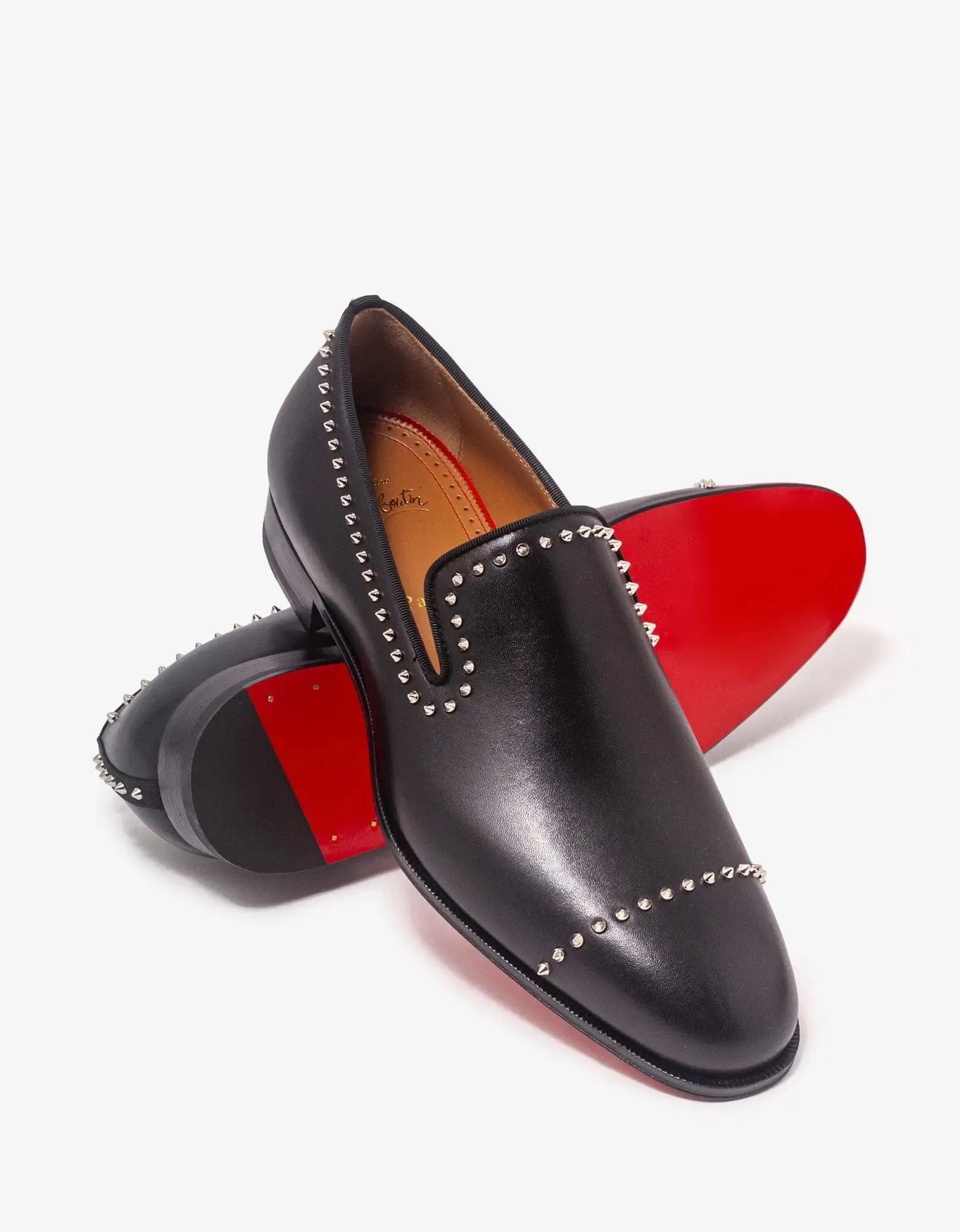 Christian Louboutin Dandy Cloo Flat Black Loafers -