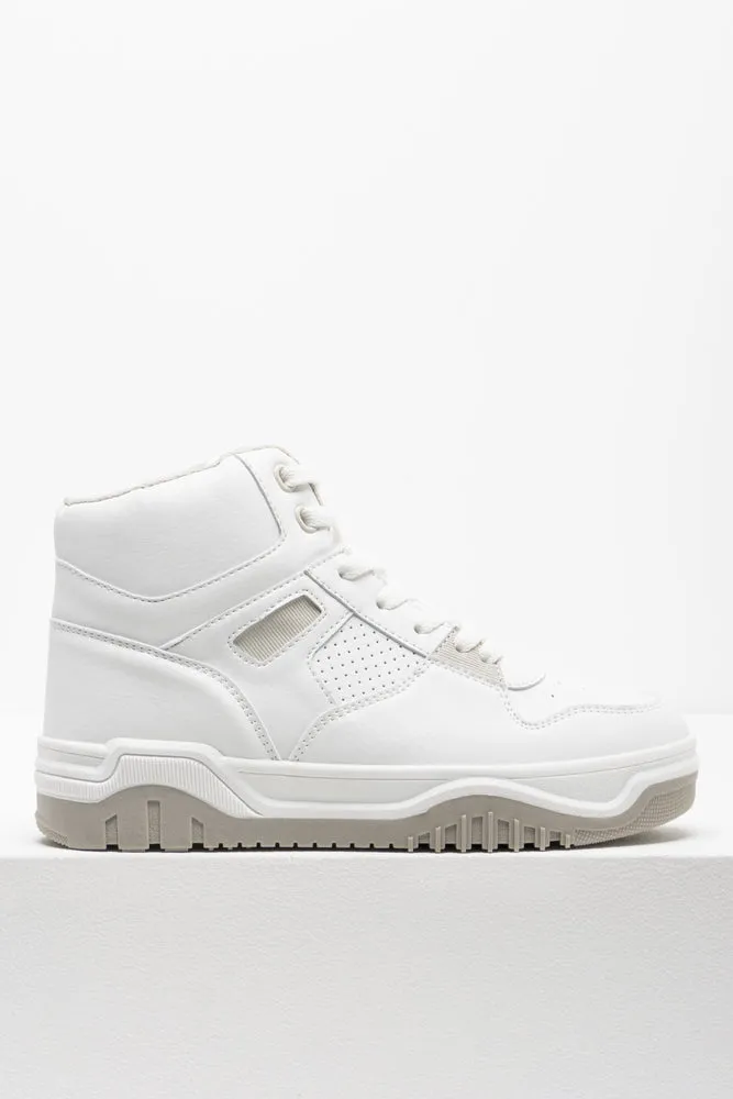 Chunky High Top Sneaker White