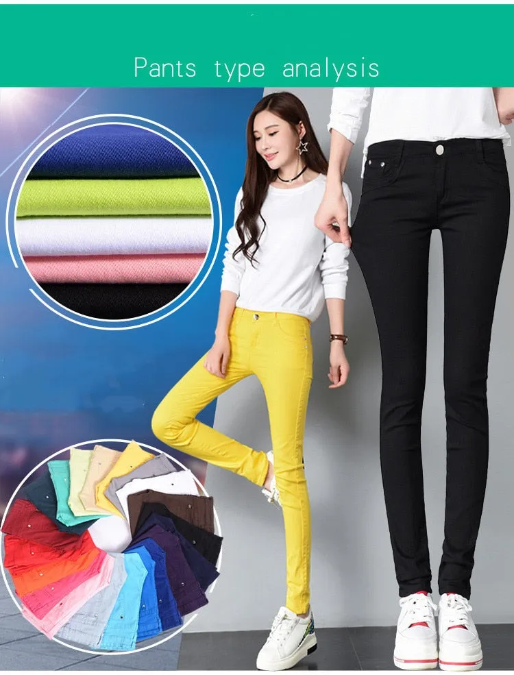 Colourful Skinny Trousers