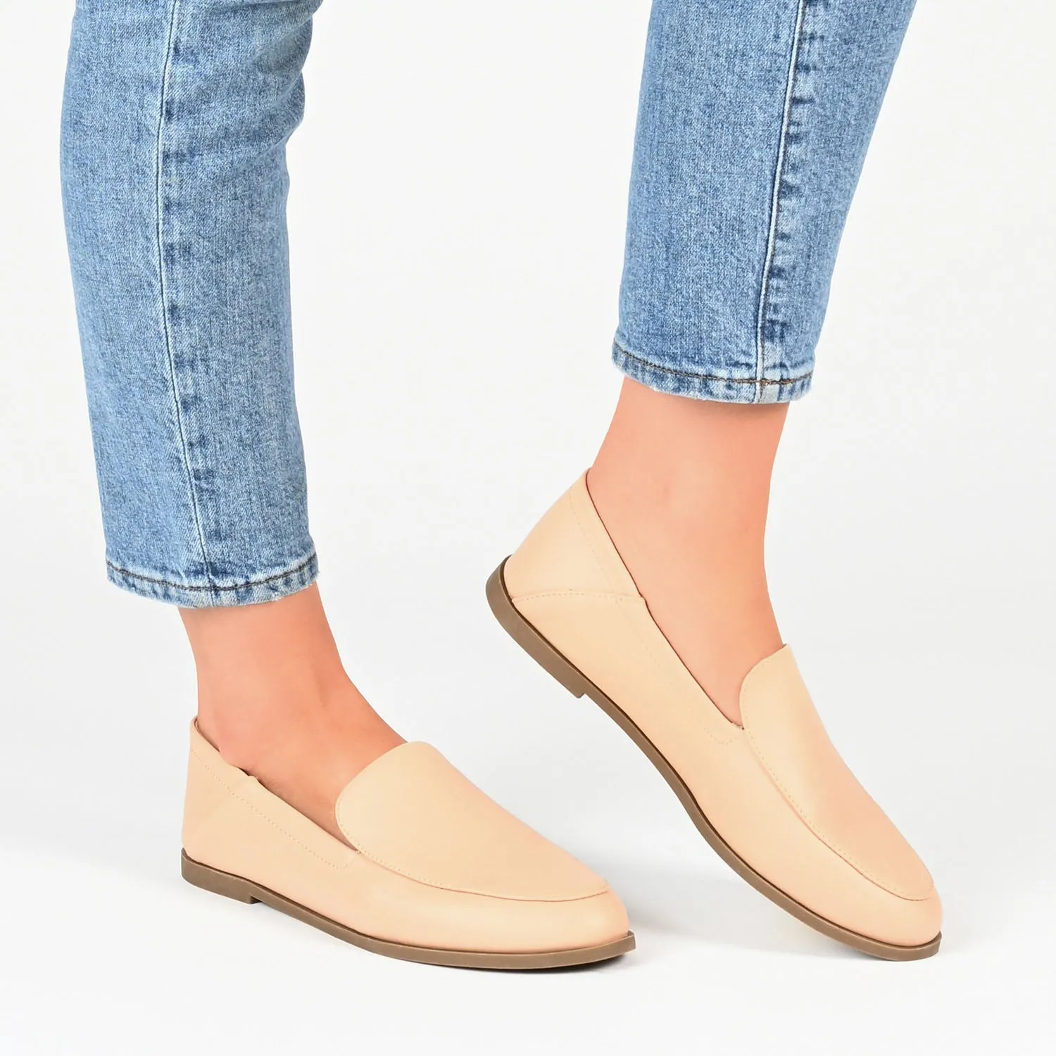 CORINNE LOAFER FLATS IN FAUX LEATHER