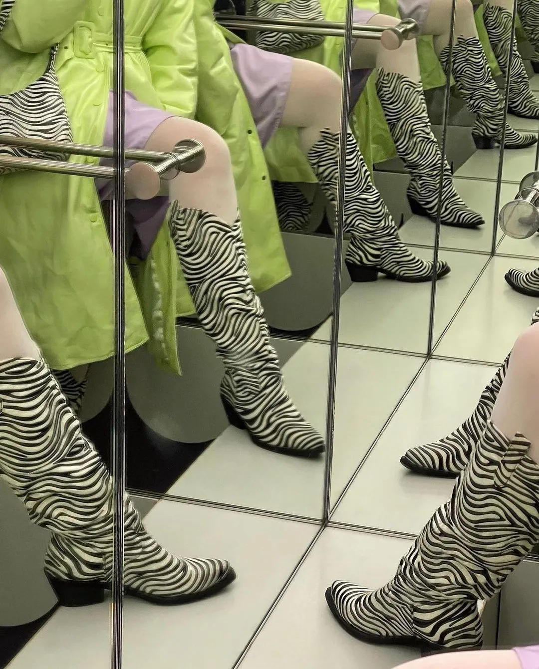 Cowboy boots zebra