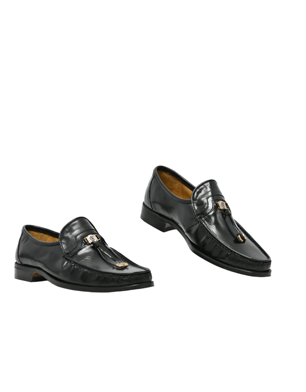 Crockett & Jones Glace Kid Black Moc