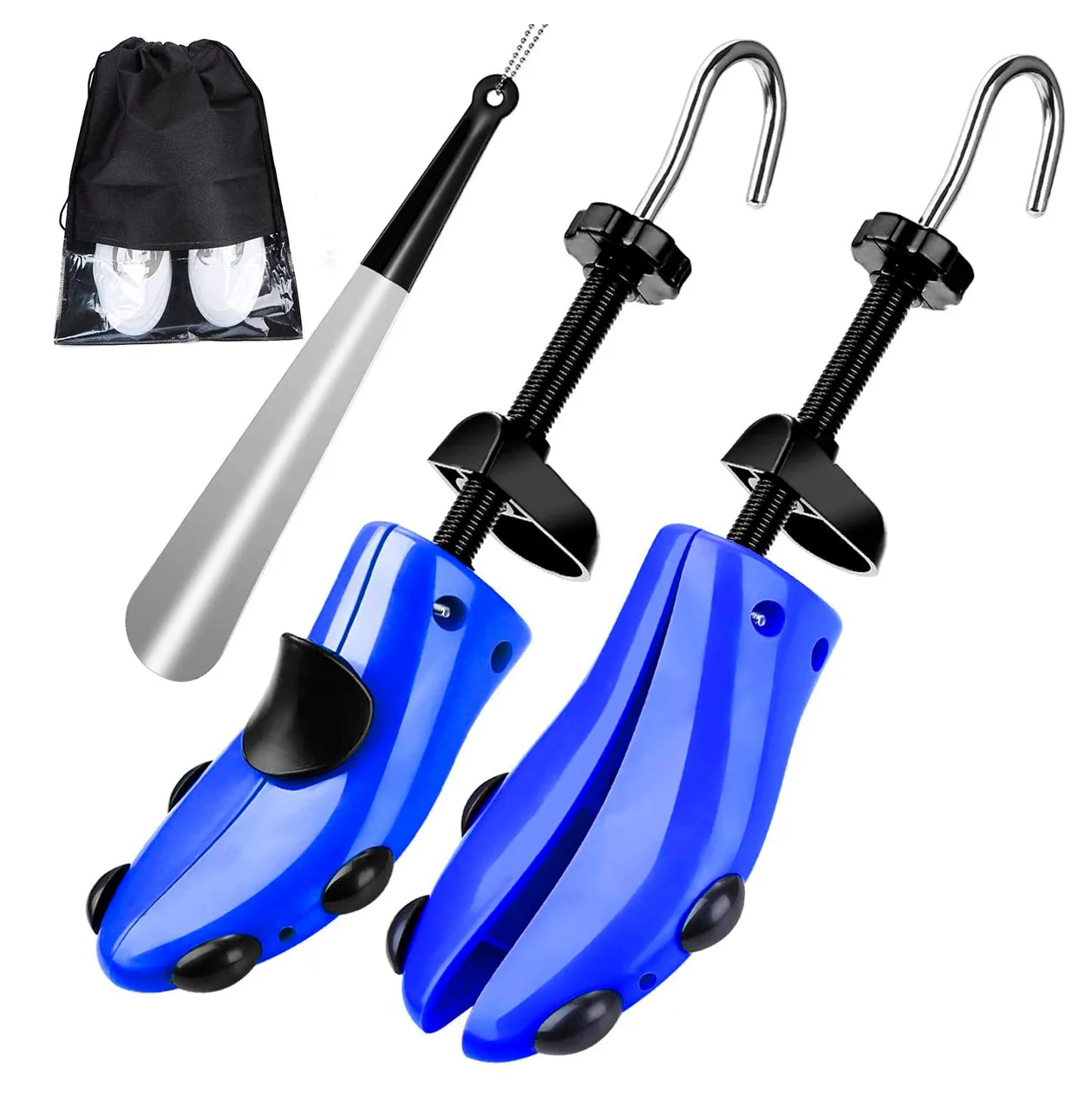 Eachway Shoe Stretcher Shoe Trees,Adjustable Length & Width for Men and Women (Color Blue)