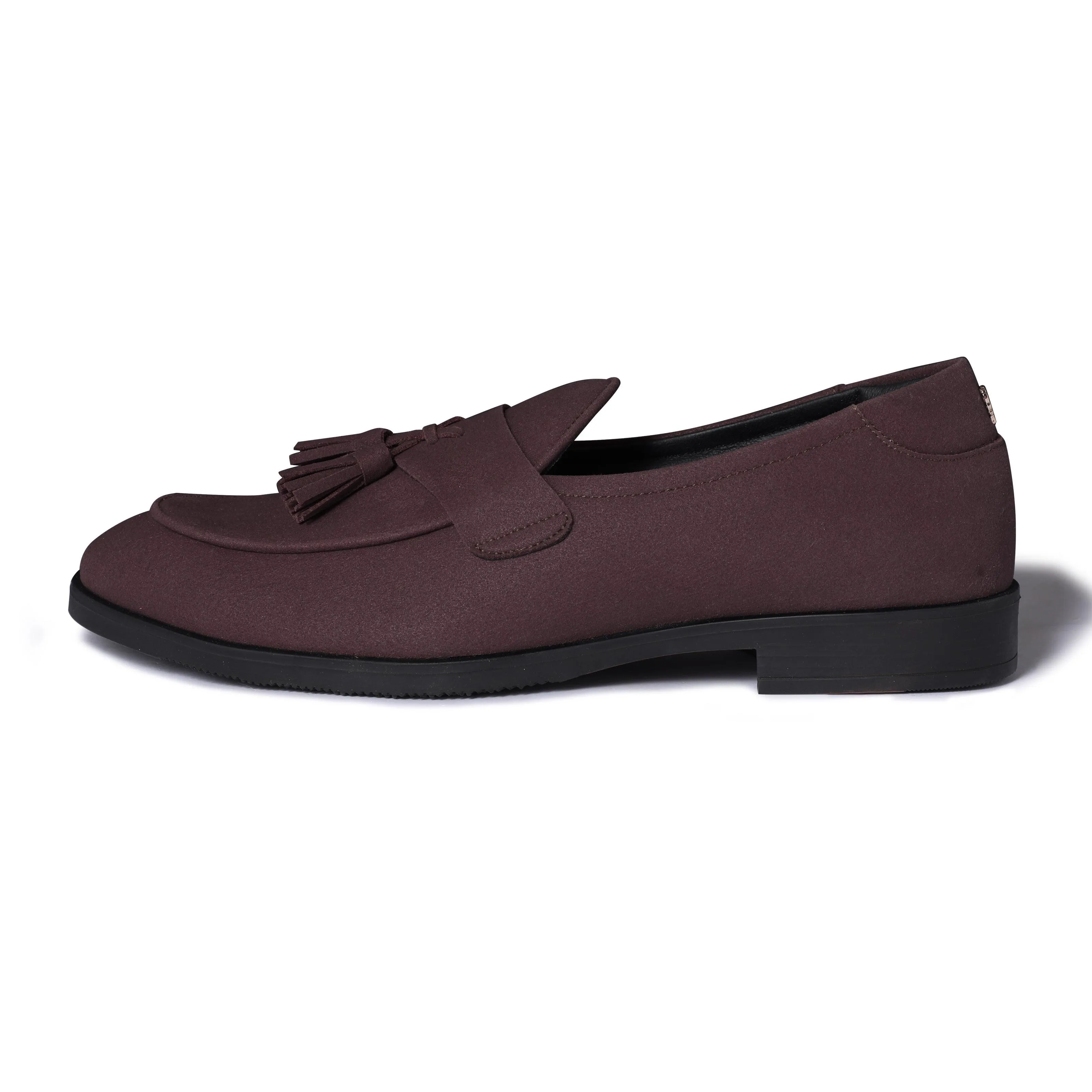 El Moho - Wine Suede Tassel Slip-On