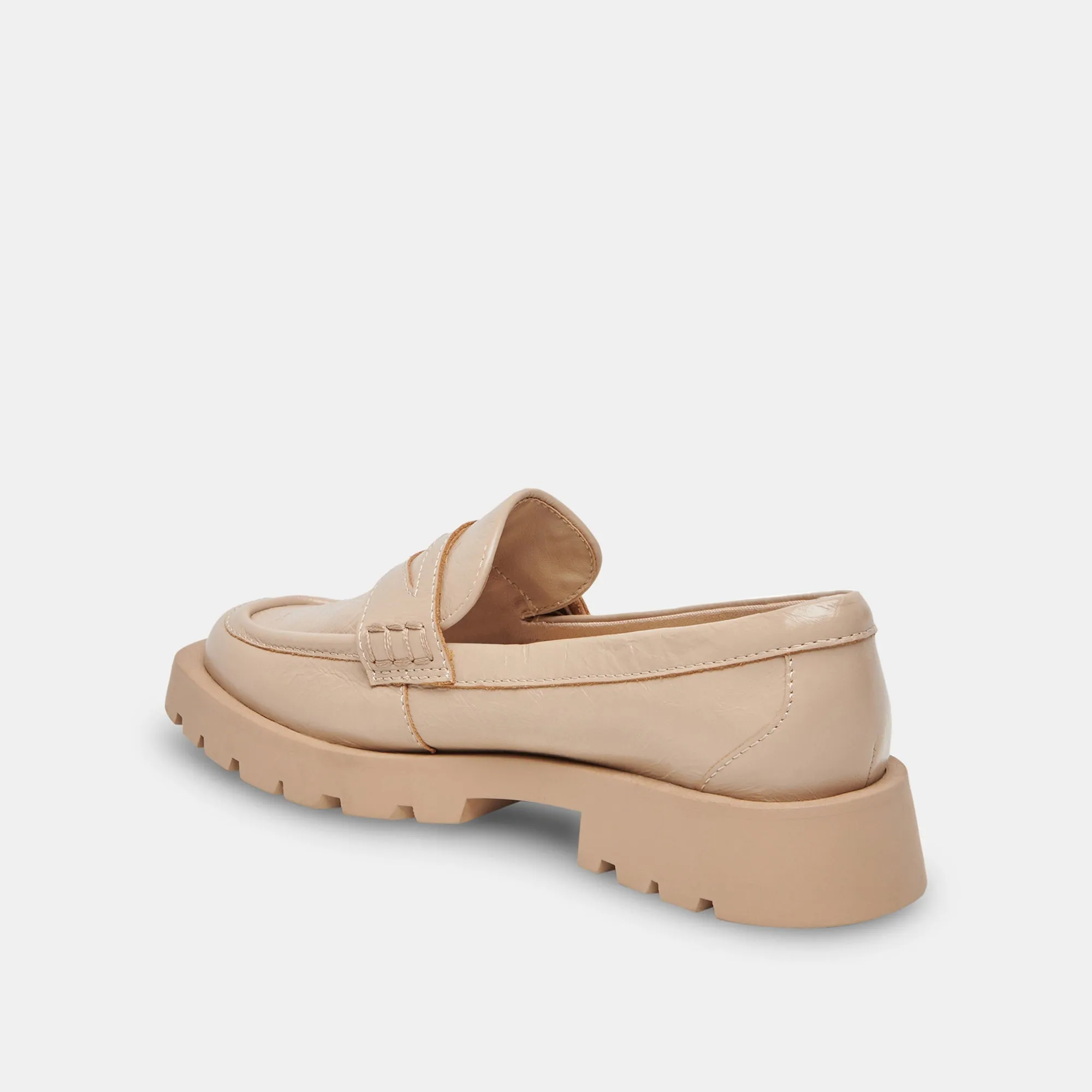 ELIAS WIDE FLATS SESAME CRINKLE PATENT - re:vita