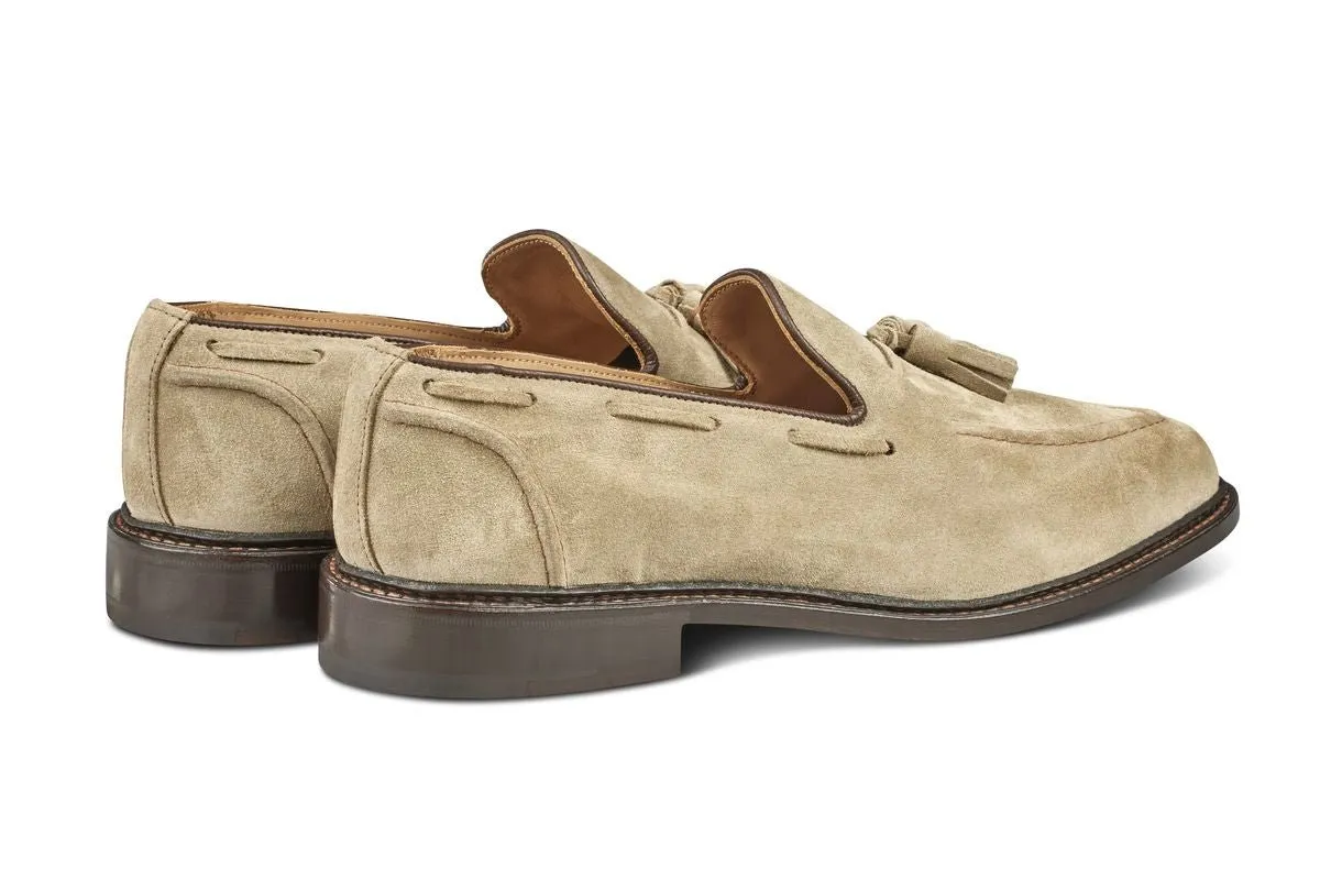 Elton Tassel Loafer - Sand Suede