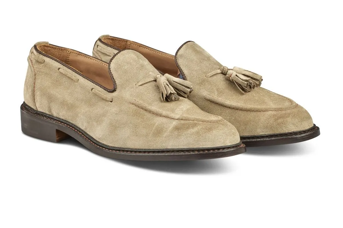 Elton Tassel Loafer - Sand Suede