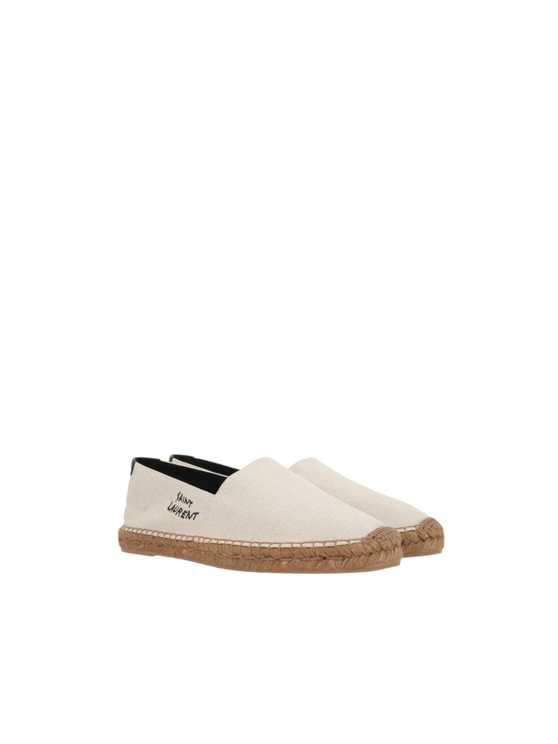 Embroidered Canvas Espadrilles