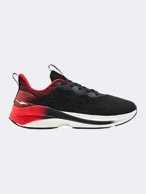 Erke Cushioning Men Running Shoes Black/Red