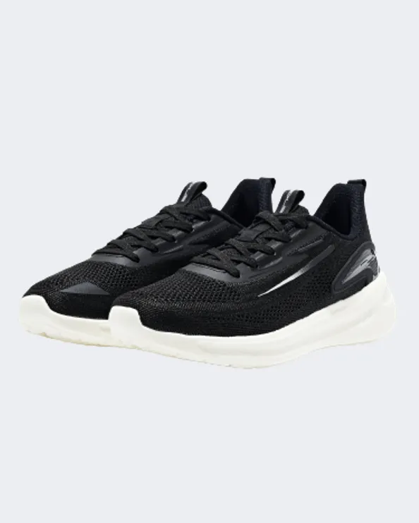 Erke Cushioning Men Running Shoes Black/White 11122203506-003