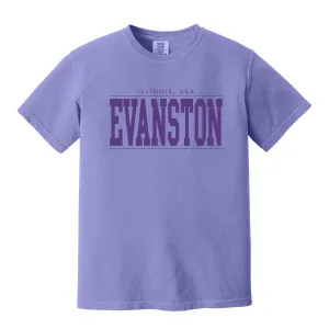 Evanston Monotone Bold CC T-Shirt - Violet