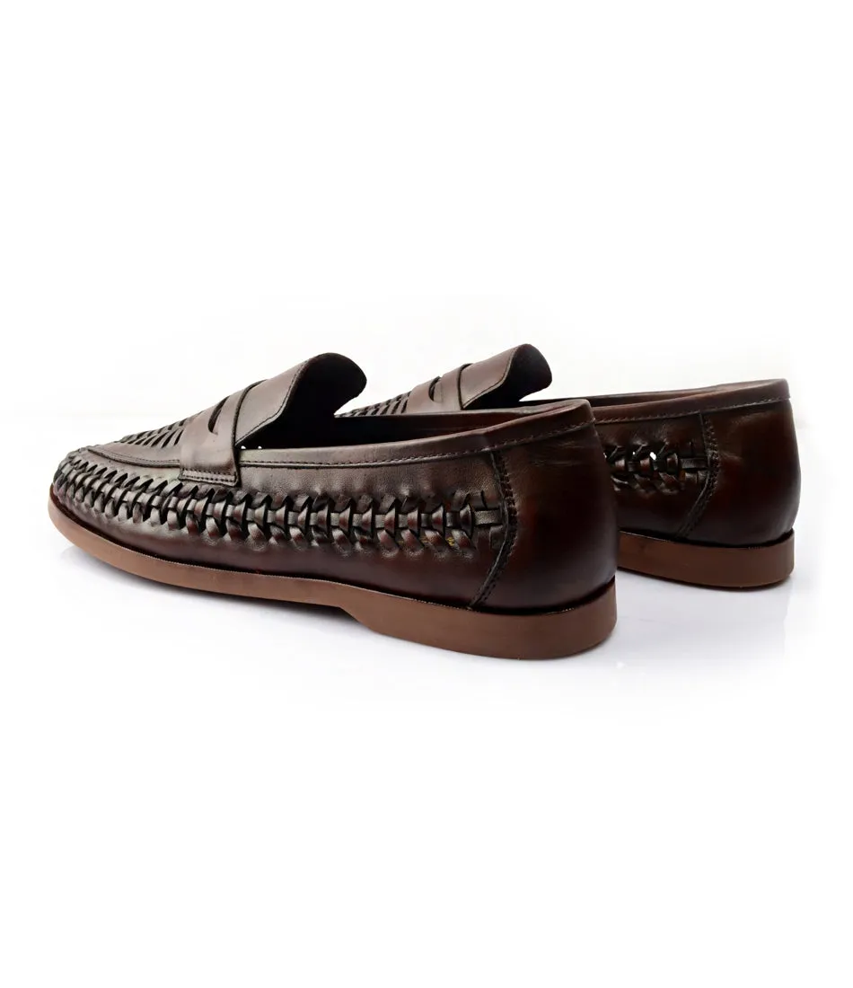 FlexWeave Loafers - Brown