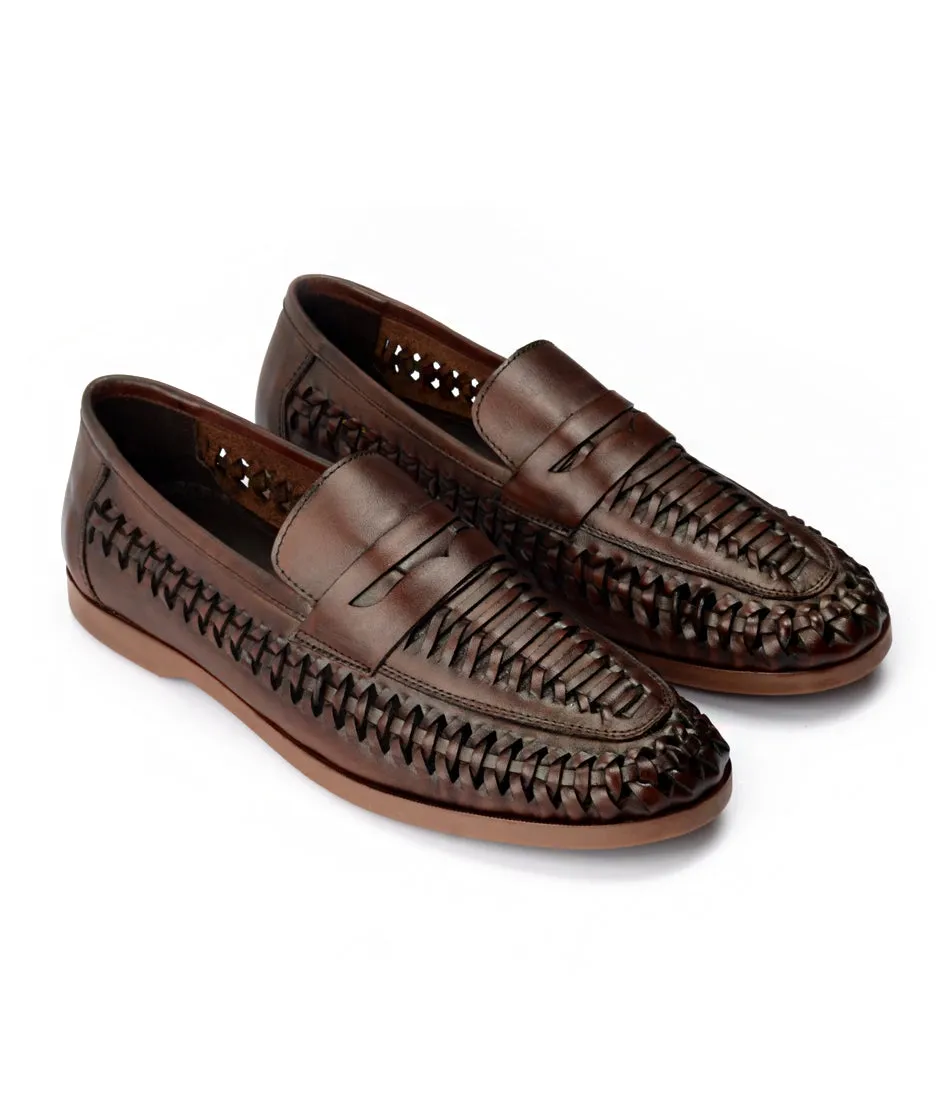 FlexWeave Loafers - Brown