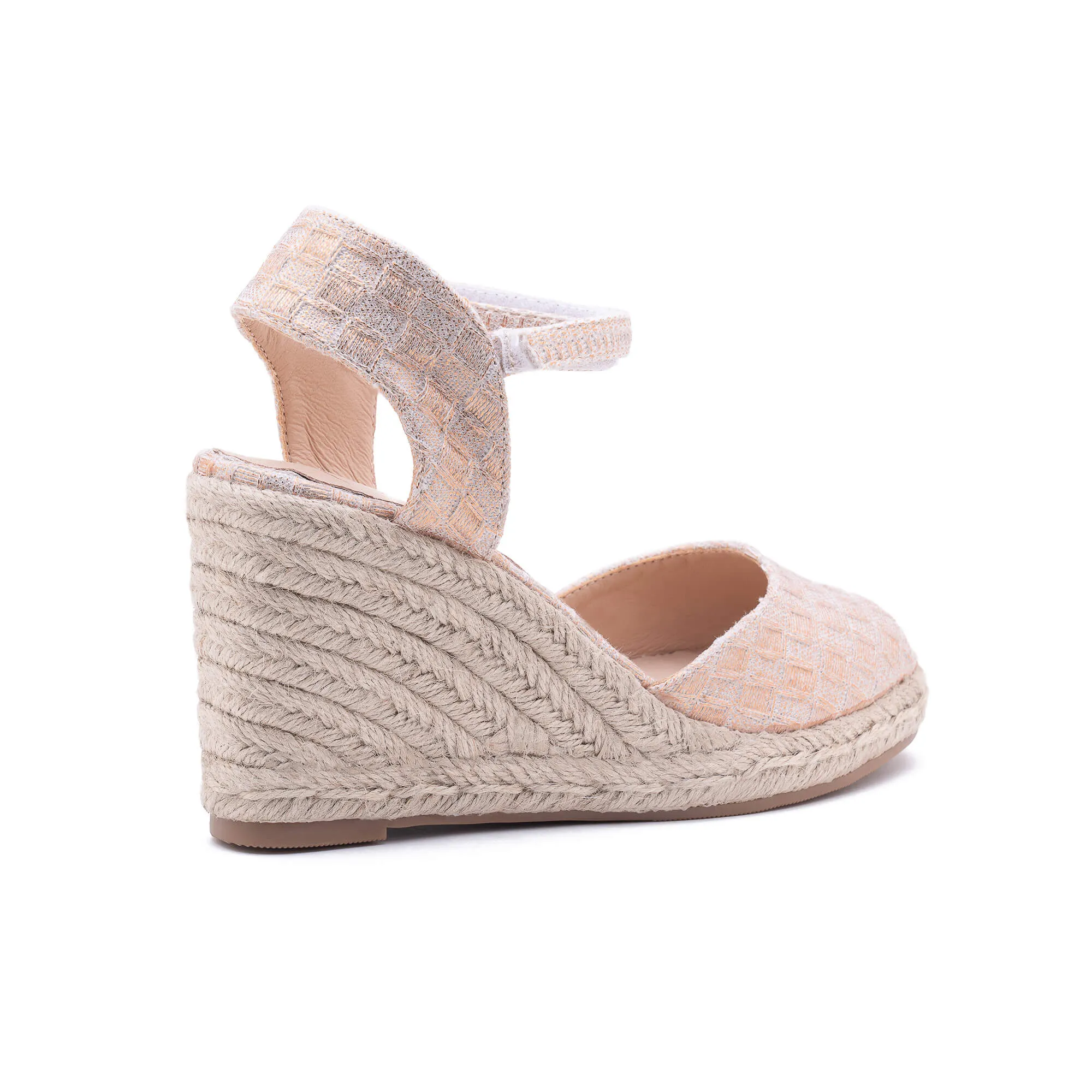 Flora Rose Gold Espadrilles