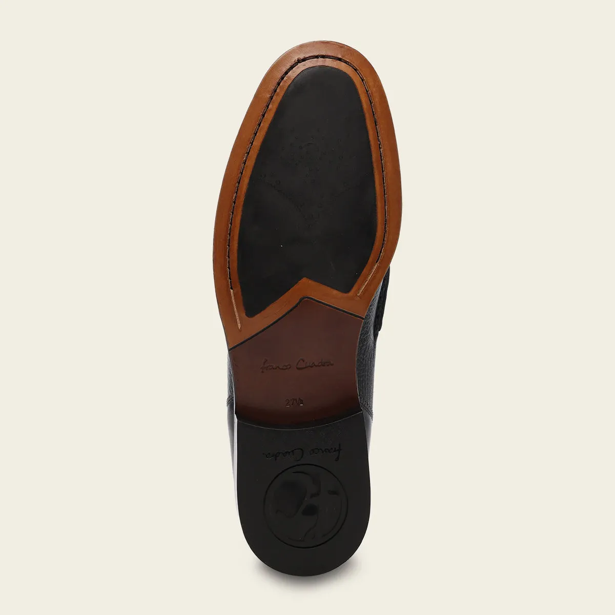 Formal deer black mocasin shoe