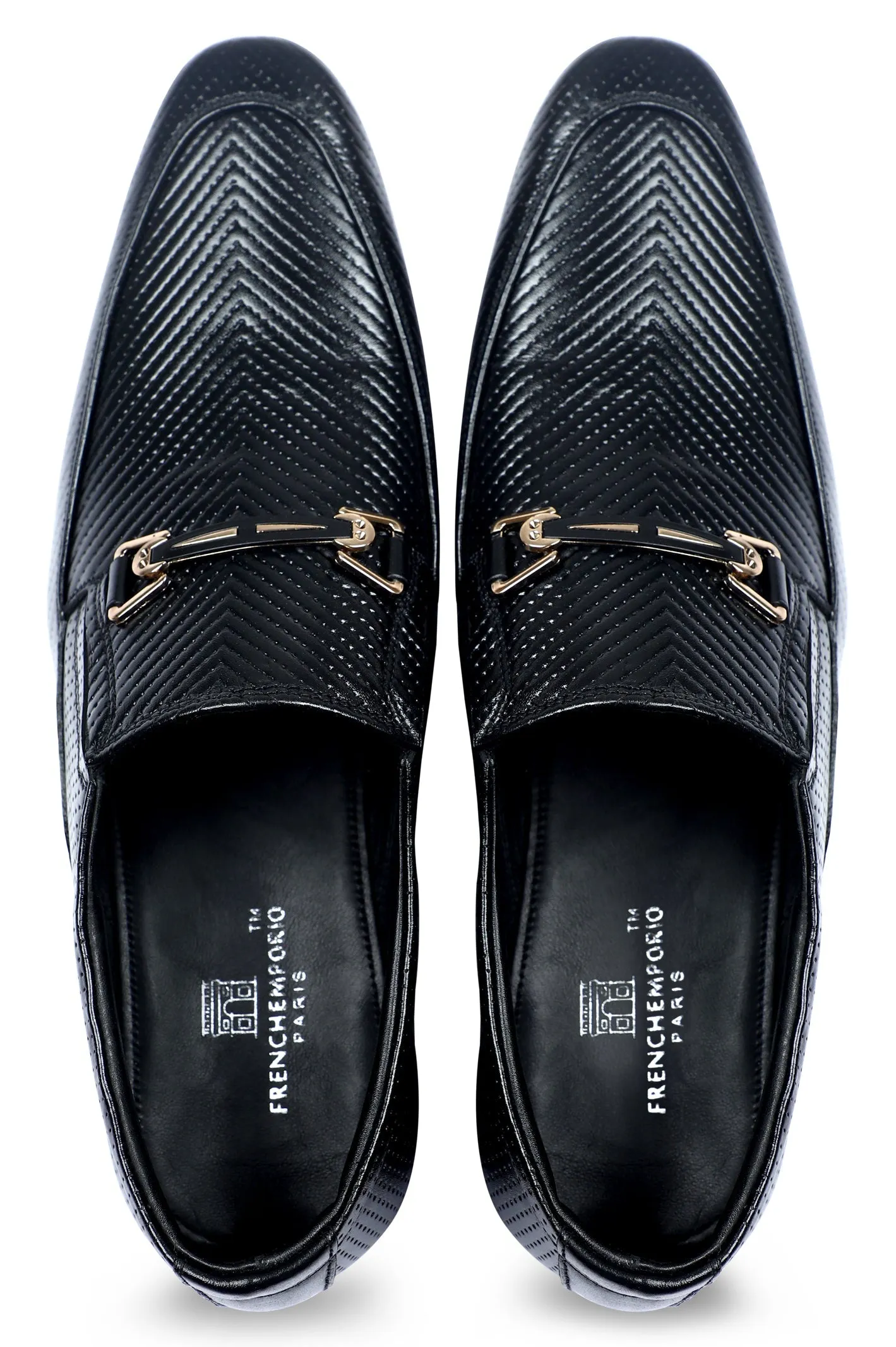 Formal Shoes For Men in Black SKU: SMF-0188-BLACK