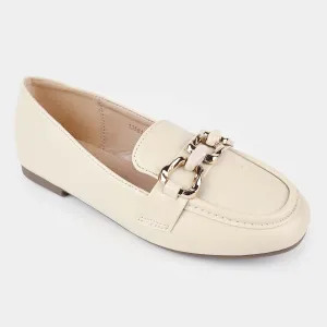 Girls Loafer 135814L-BEIGE