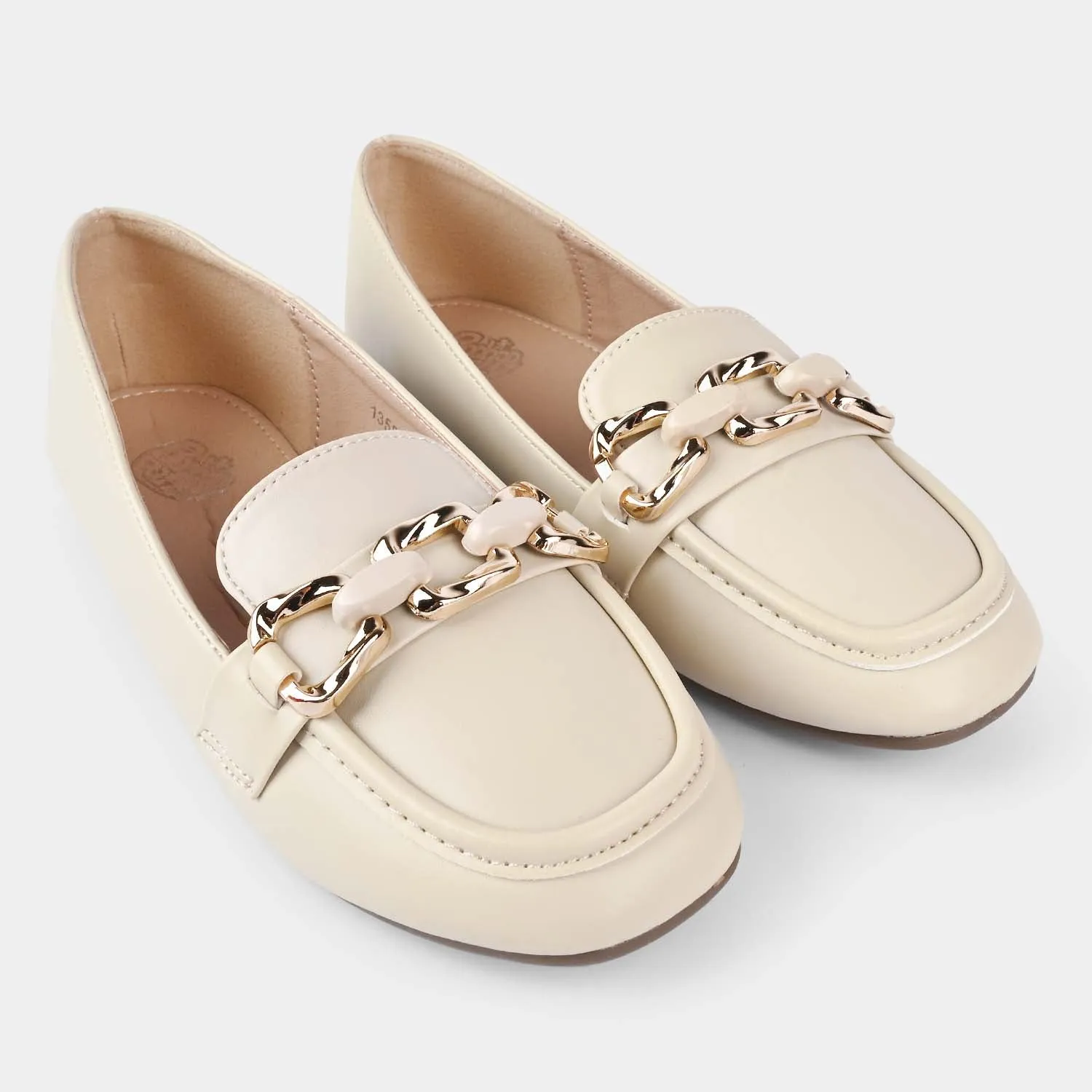 Girls Loafer 135814L-BEIGE