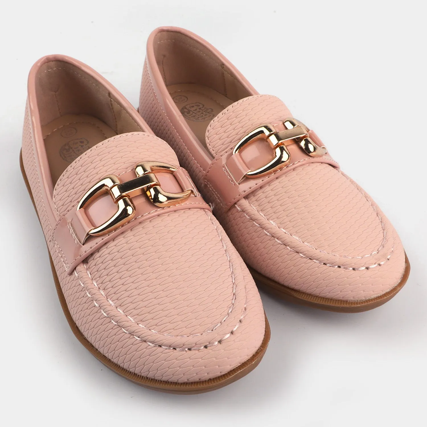 Girls Loafers 693-1-Pink