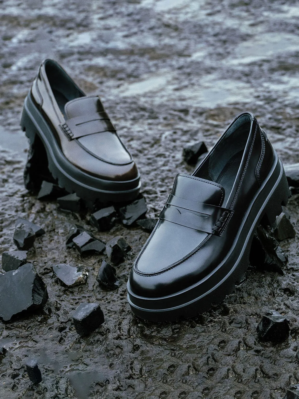 Glossy Slip-on Pop Loafer