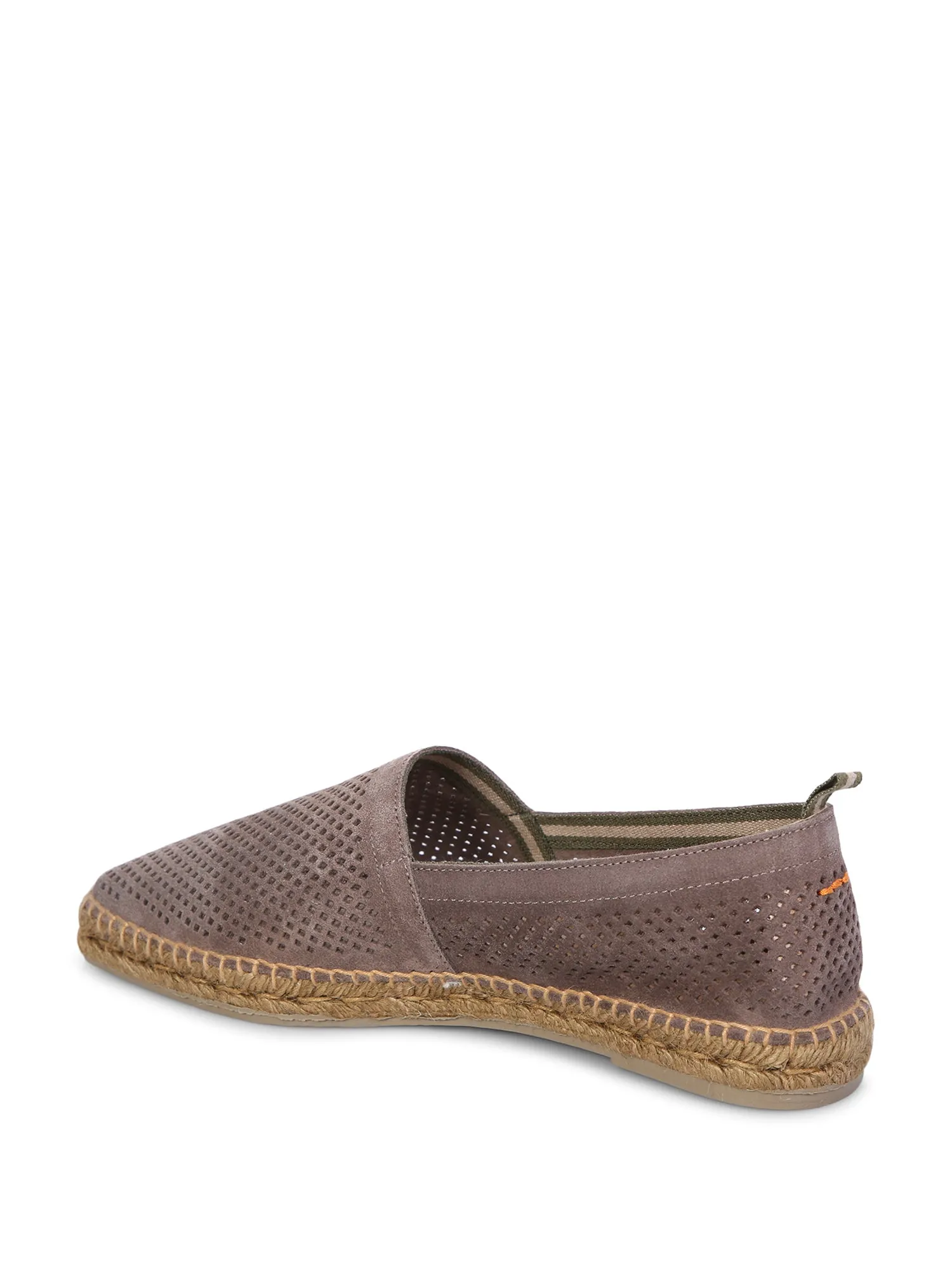 Grey perforated espadrilles