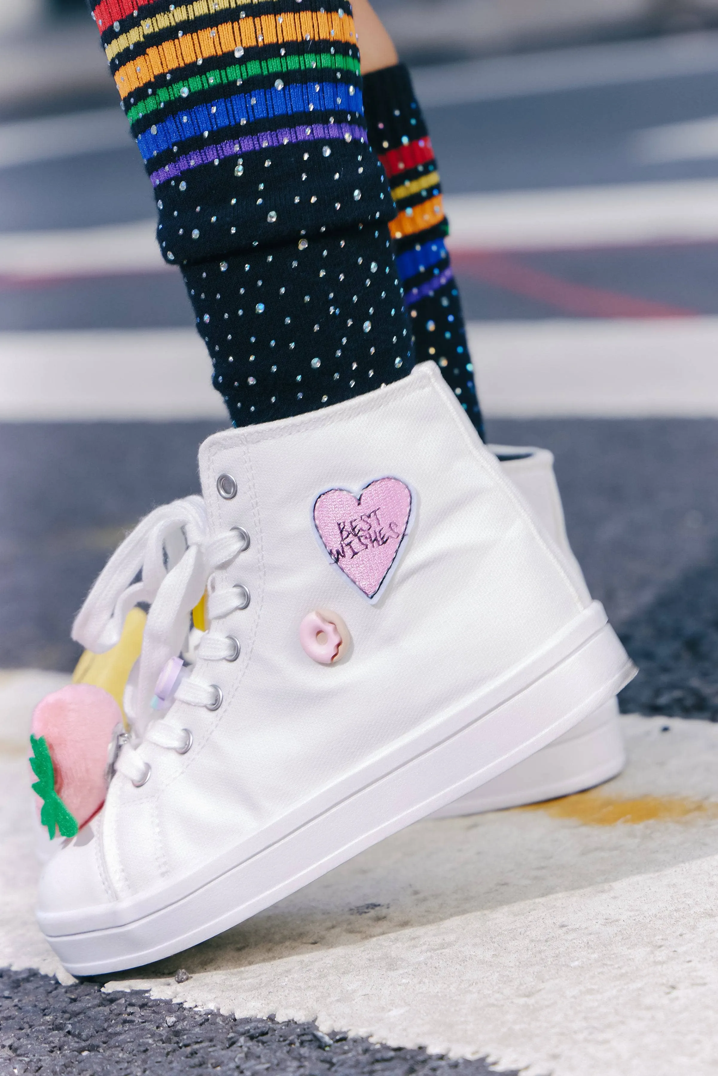 Happy Feet High Top Sneakers