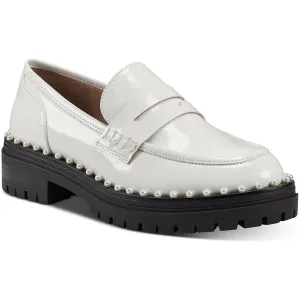 INC Womens Branna Leather Platform Loafers