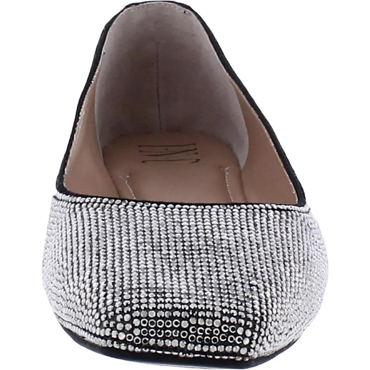 INC Womens Juney Embellished Square Toe Ballet Flats